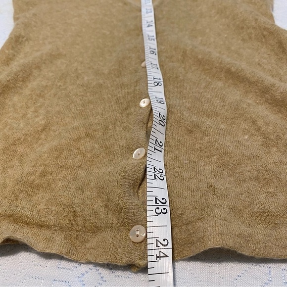 Banana Republic Green Lime Sheer Cardigan Italian Yarn Front Buttons Small - Picture 10 of 10